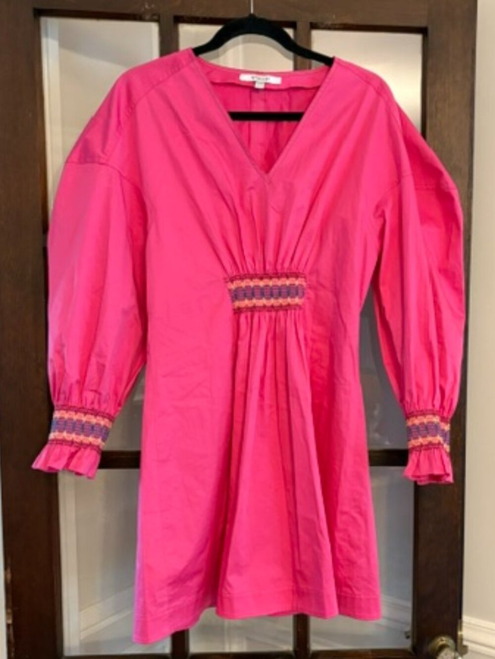 10 Crosby Derek Lam  Katerina Dress in Bright Pink, Size 6